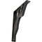 Ekena Millwork Damon Wrought Iron Bracket, (Triple center brace), Antiqued Pewter 2"W x 12"D x 15"H BKTM02X12X15TDAAPW - alternate 1
